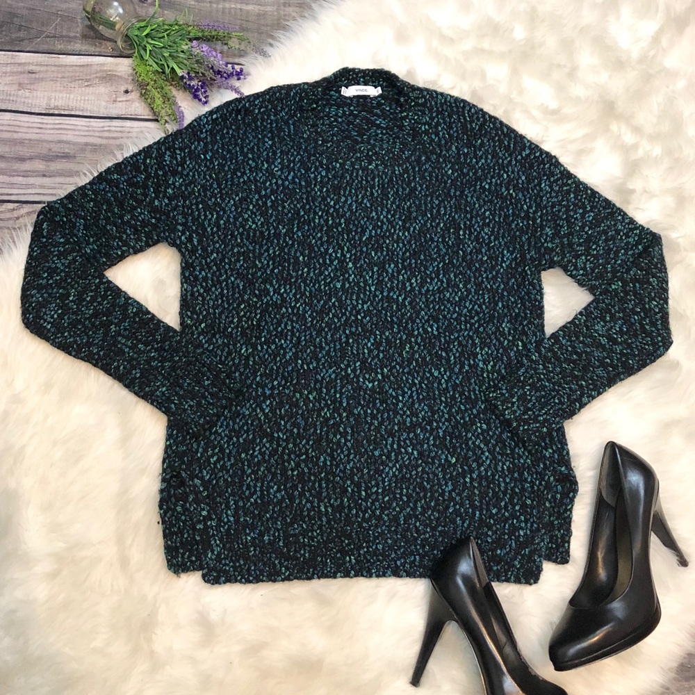 VINCE. Oversized Crewneck Pullover Sweater - Picture 2 of 5